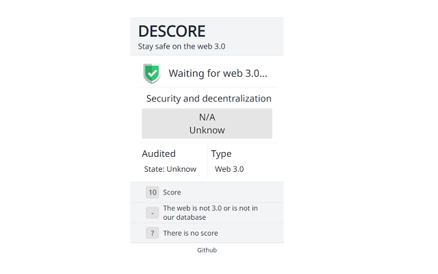 Descore: Stay safe on the web3 chrome谷歌浏览器插件_扩展第1张截图