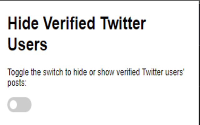 Hide Verified Twitter Users chrome谷歌浏览器插件_扩展第1张截图