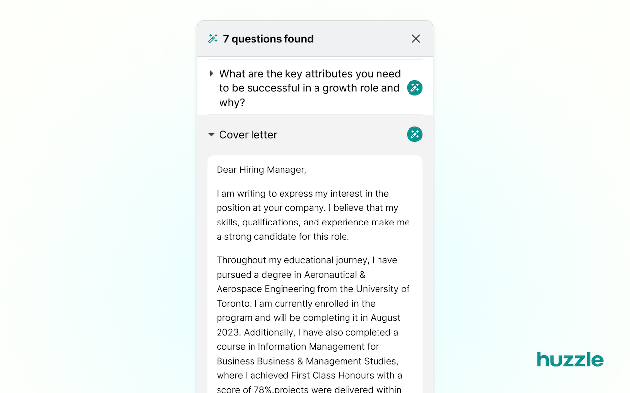 Huzzle Easy Apply - Autofill job applications chrome谷歌浏览器插件_扩展第3张截图