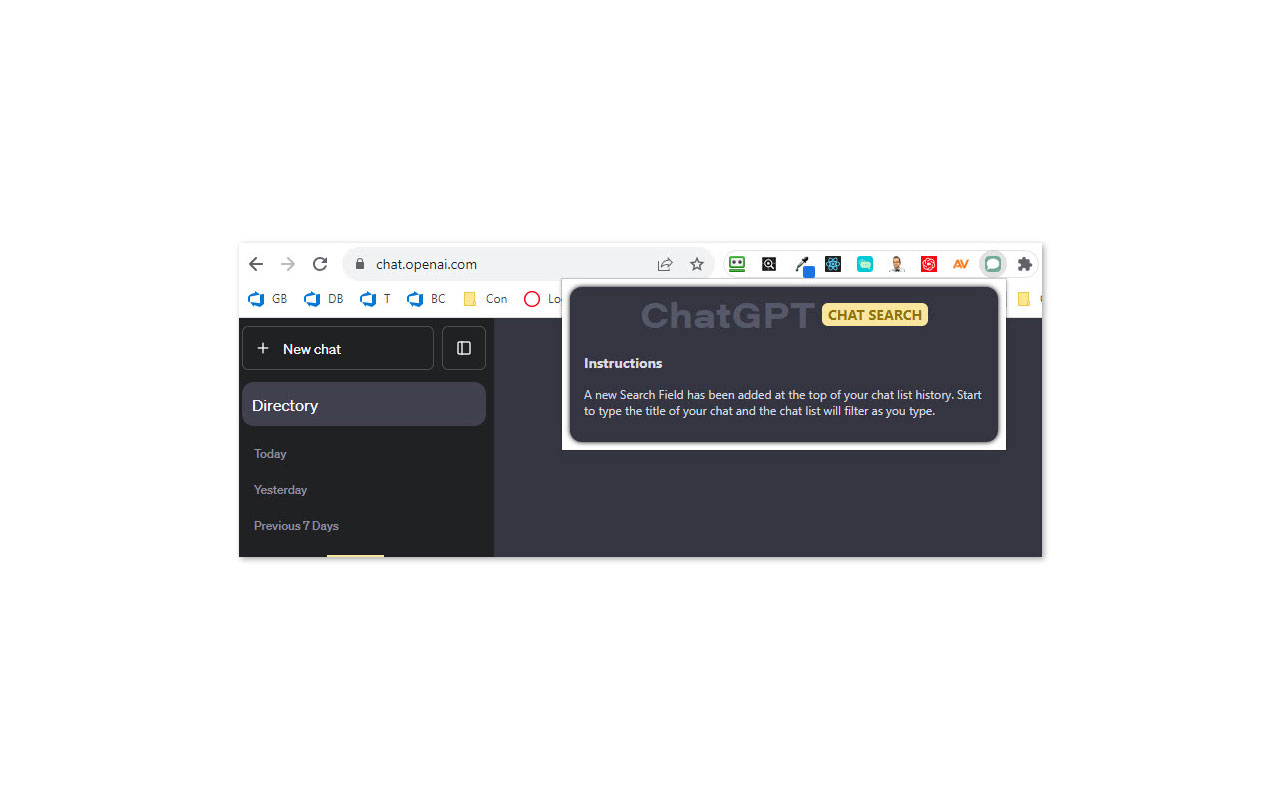 ChatGPT - Chat History Search & Filter chrome谷歌浏览器插件_扩展第1张截图