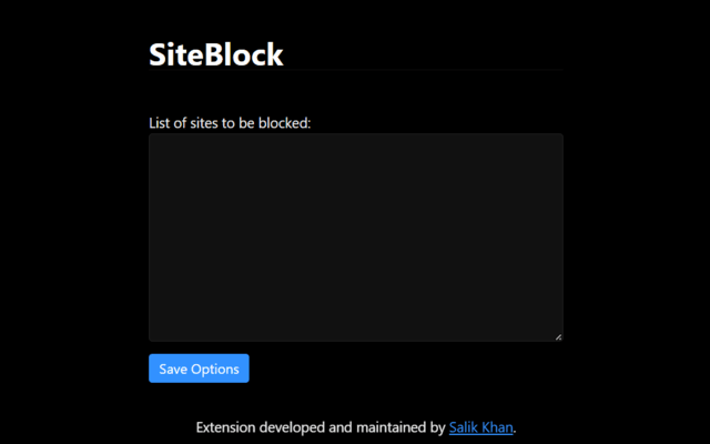 SiteBlock chrome谷歌浏览器插件_扩展第2张截图