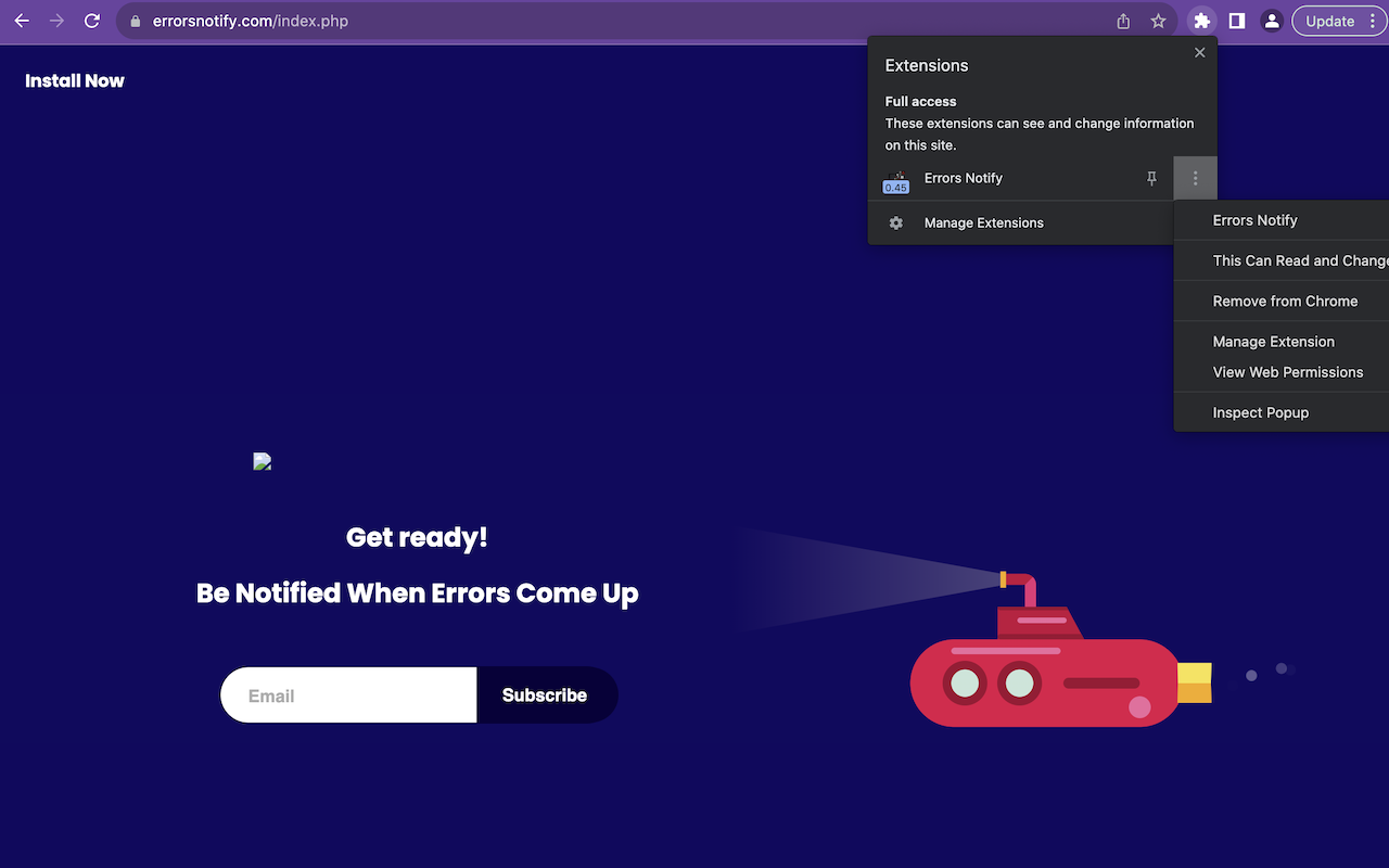 Errors Notify chrome谷歌浏览器插件_扩展第1张截图