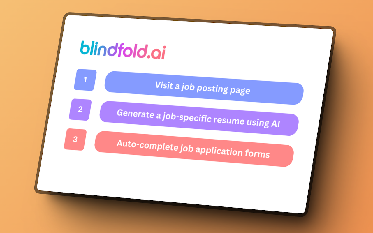 blindfold.ai - targeted resumes using AI chrome谷歌浏览器插件_扩展第2张截图