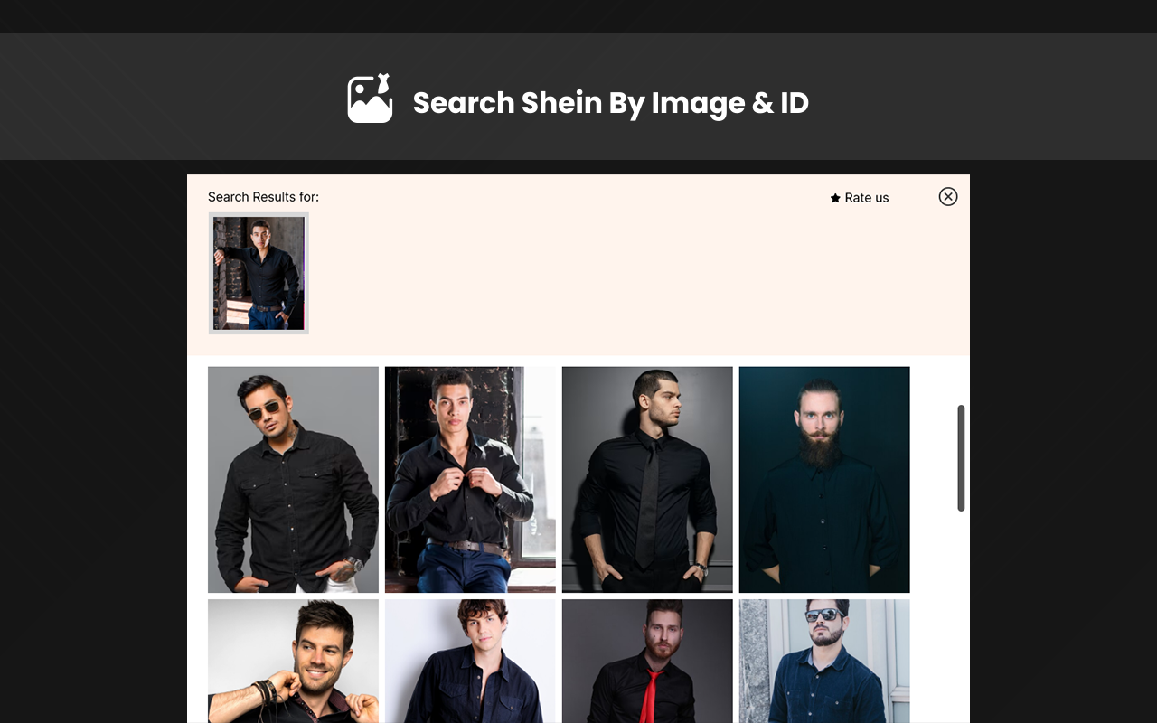 Search Shein by Image & ID chrome谷歌浏览器插件_扩展第1张截图