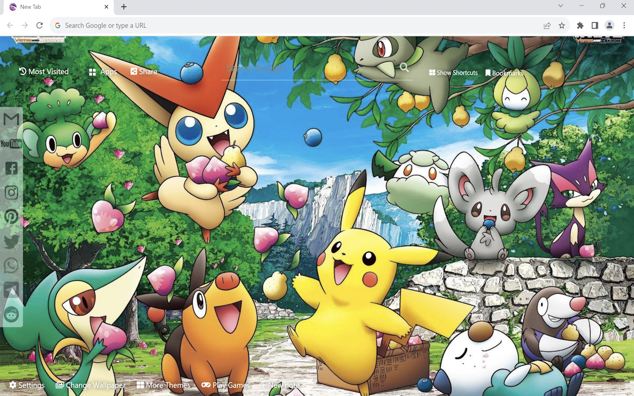 Pokemon Wallpaper New Tab chrome谷歌浏览器插件_扩展第3张截图