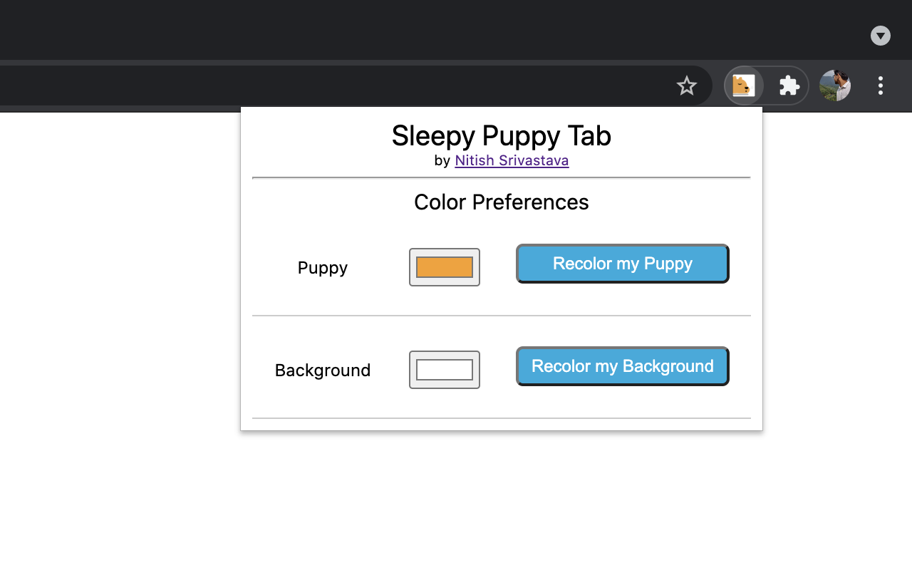 Sleepy Puppy Tab chrome谷歌浏览器插件_扩展第2张截图