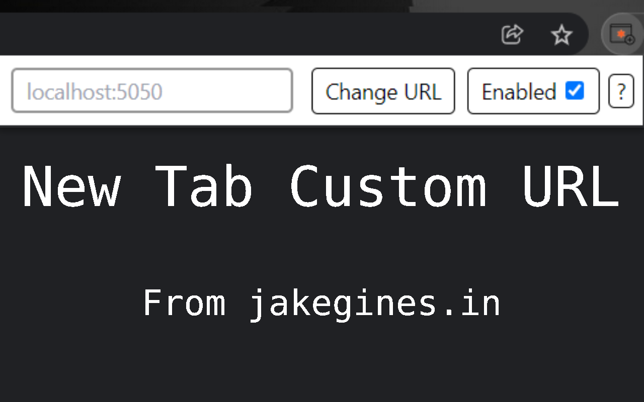 New Tab Custom URL chrome谷歌浏览器插件_扩展第1张截图