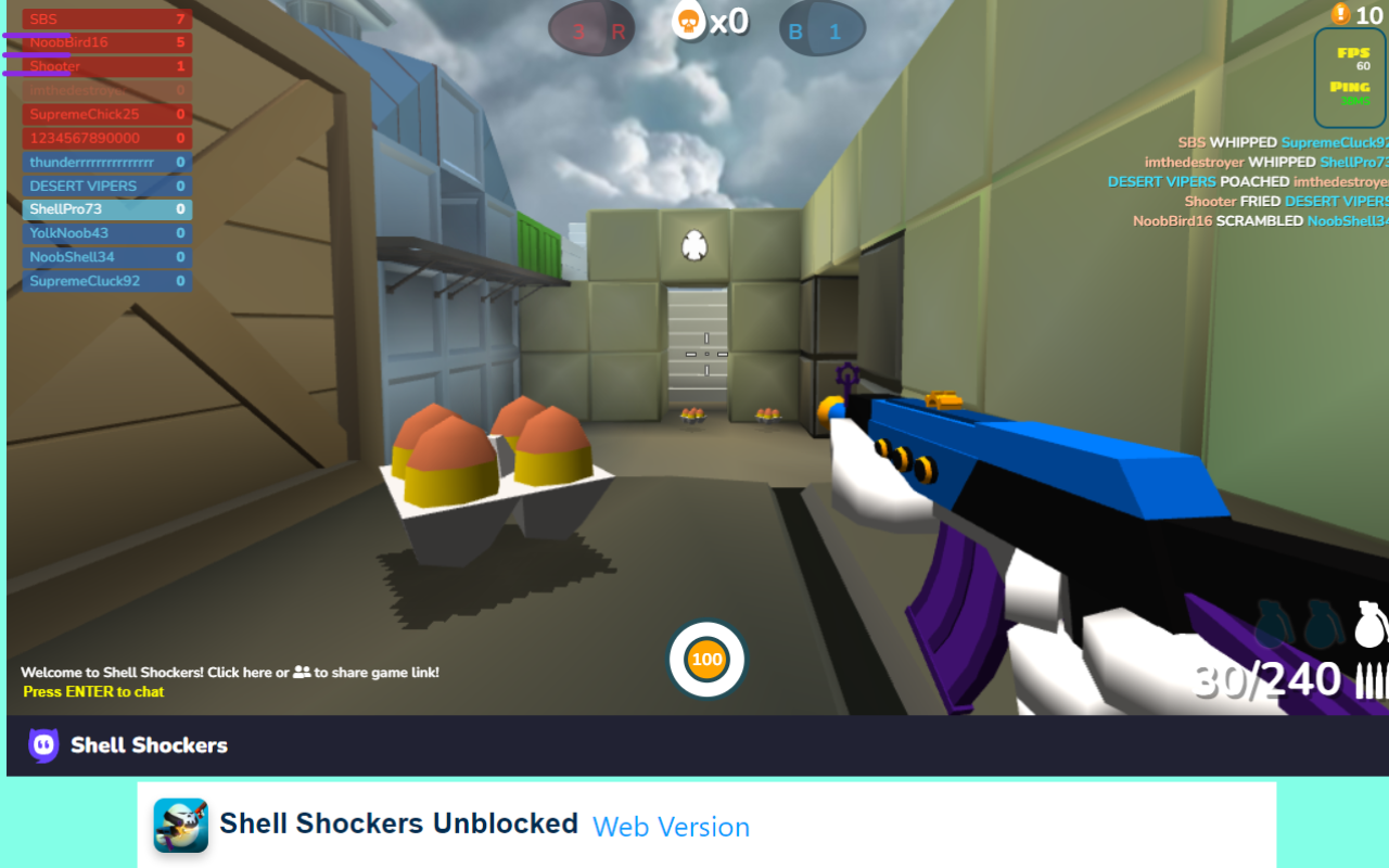 Shell Shockers Unblocked chrome谷歌浏览器插件_扩展第1张截图