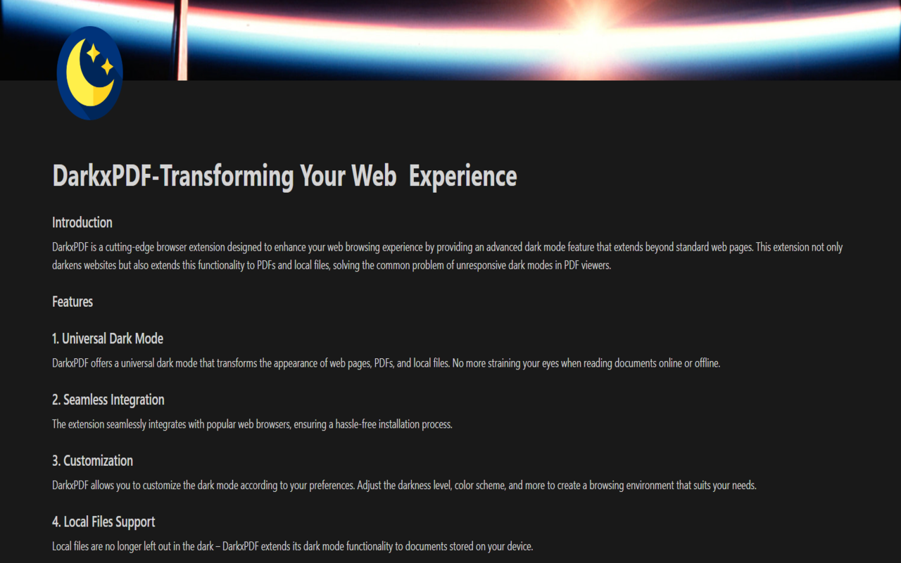 DarkX PDF chrome谷歌浏览器插件_扩展第1张截图