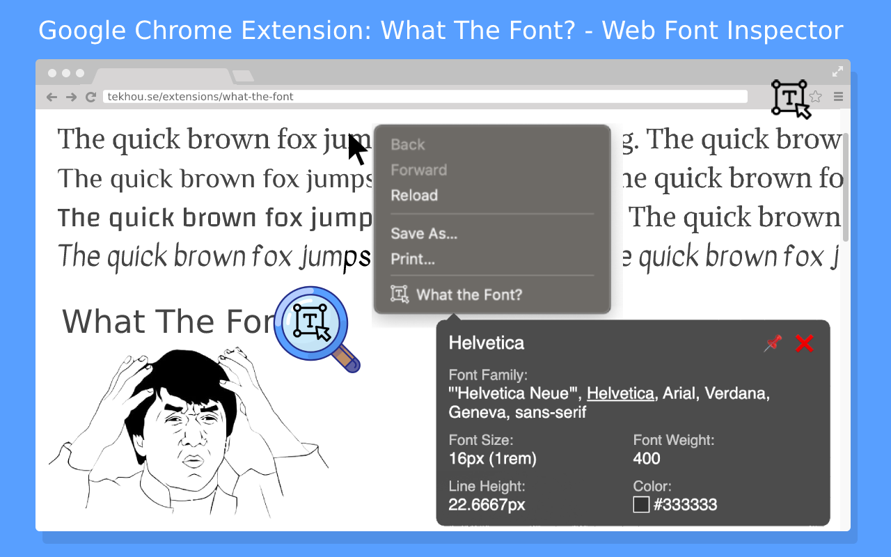 这是什么字体 chrome谷歌浏览器插件_扩展第1张截图