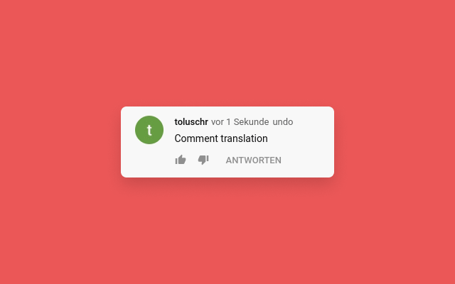 Translate YouTube™ Comments chrome谷歌浏览器插件_扩展第2张截图