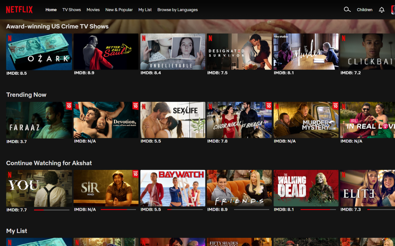 IMDB Rating in Netflix chrome谷歌浏览器插件_扩展第1张截图