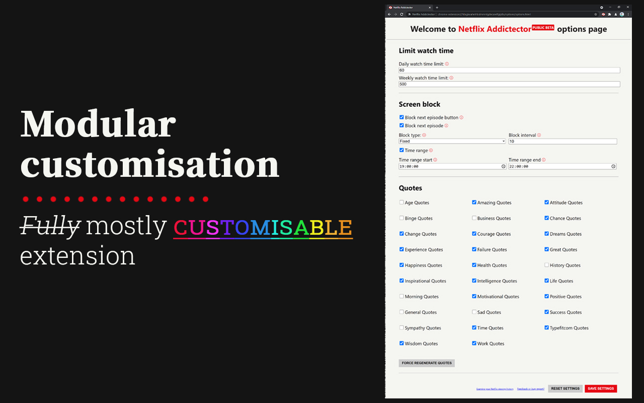 Netflix Addictector – Netflix Screen Time chrome谷歌浏览器插件_扩展第4张截图