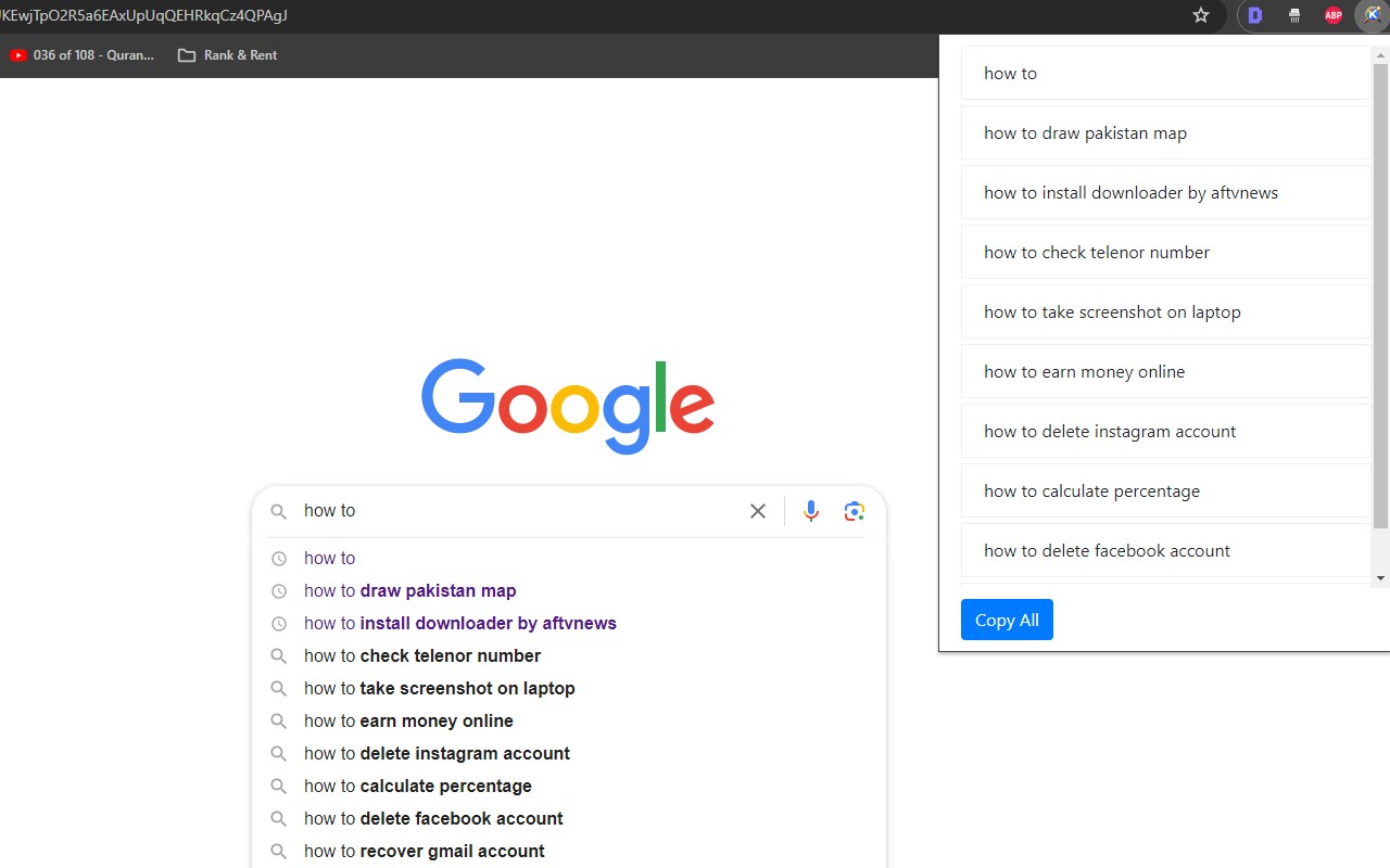 Google Search Suggestion Extractor chrome谷歌浏览器插件_扩展第1张截图