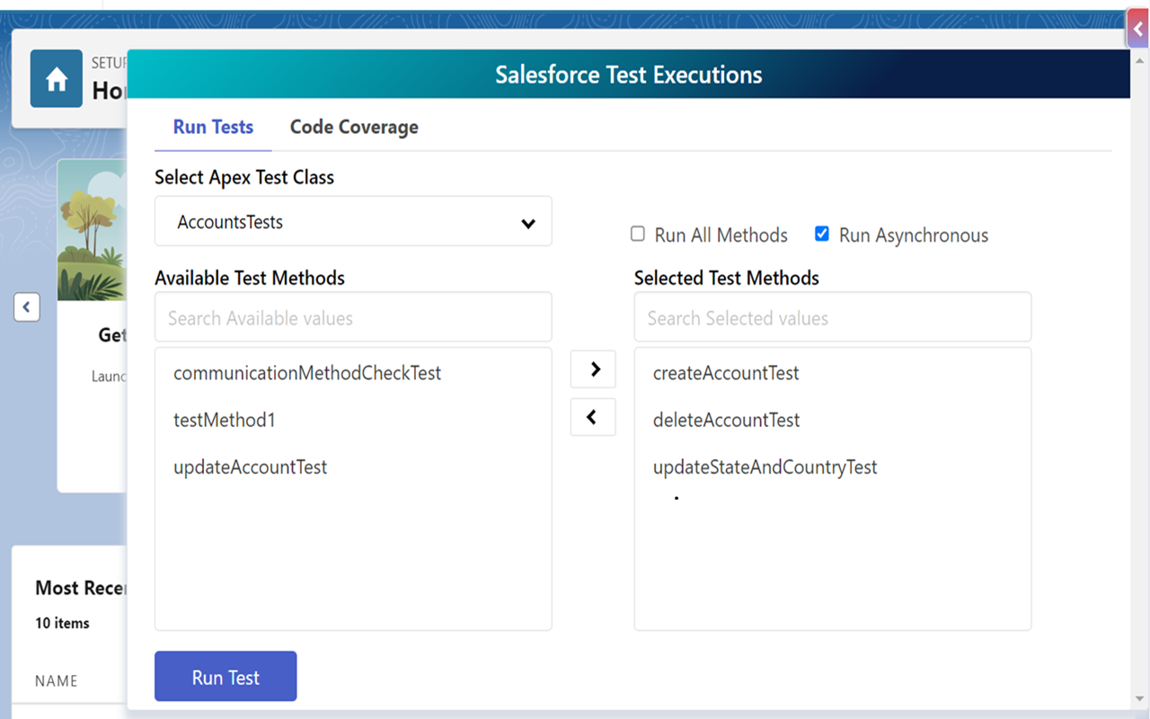 Salesforce Test Executions chrome谷歌浏览器插件_扩展第2张截图