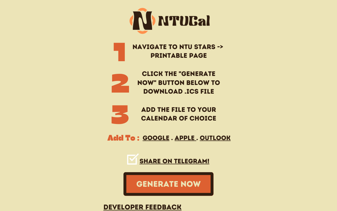 NTUCal chrome谷歌浏览器插件_扩展第3张截图