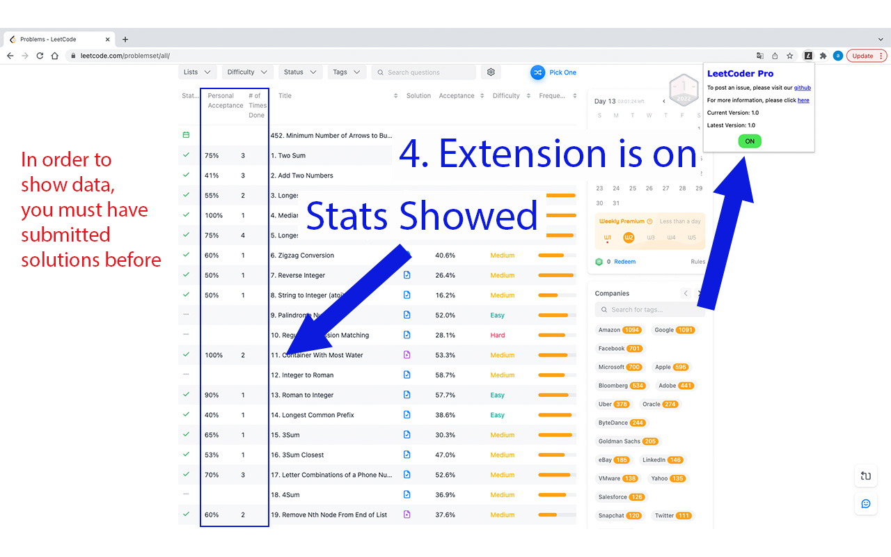 LeetCoder Pro chrome谷歌浏览器插件_扩展第4张截图