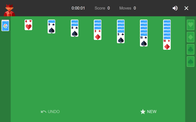 Solitaire - Google Solitaire chrome谷歌浏览器插件_扩展第2张截图
