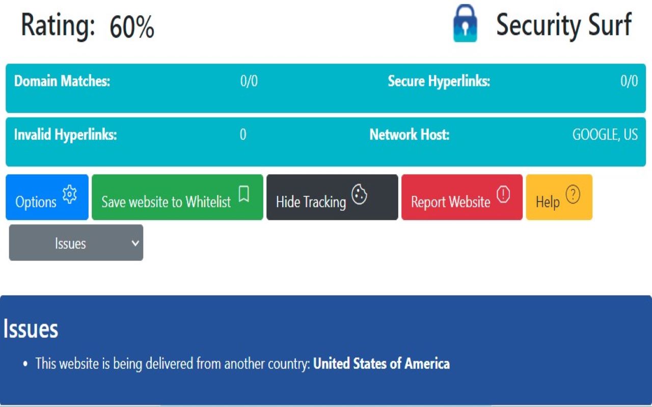 Security Surf chrome谷歌浏览器插件_扩展第2张截图