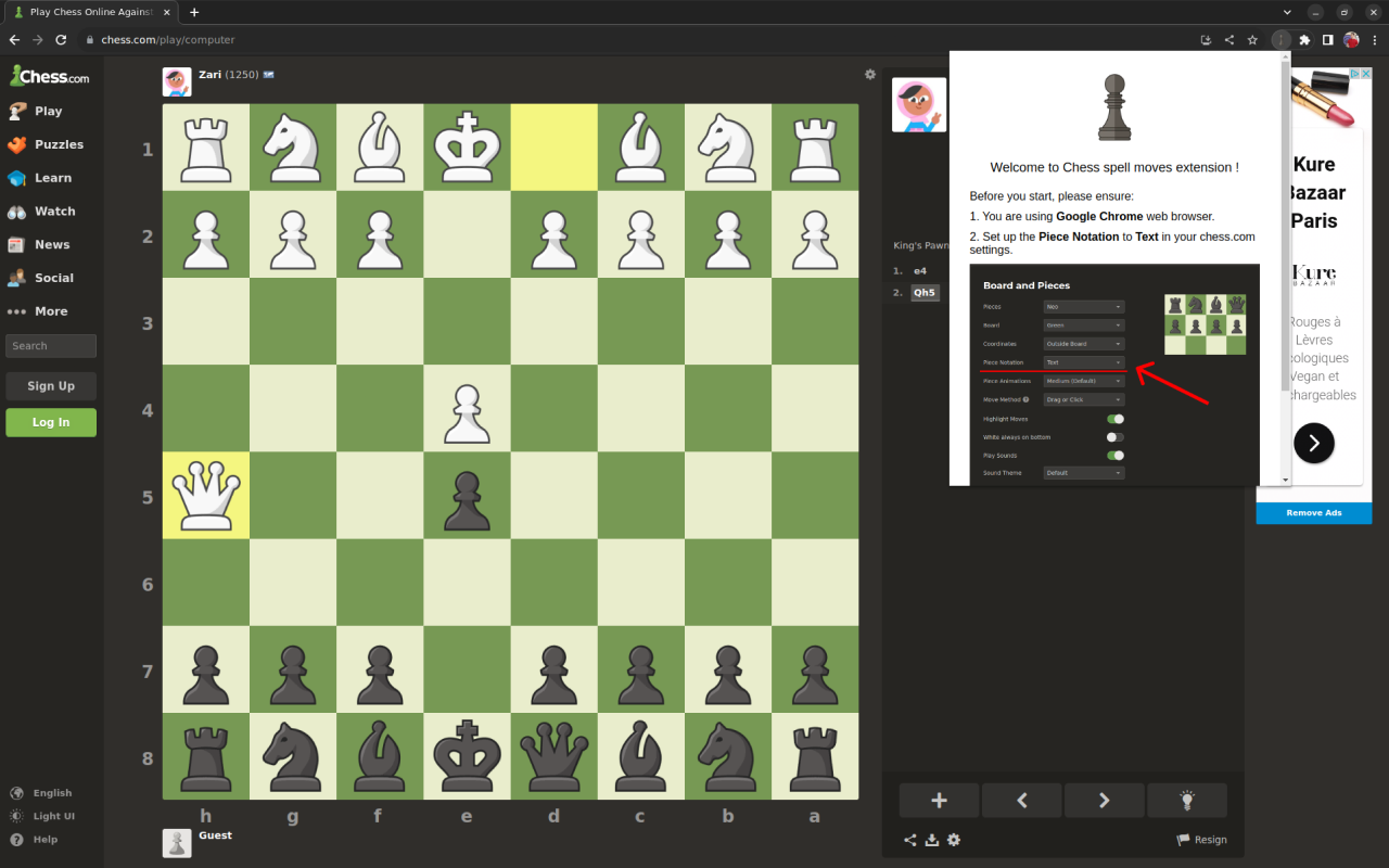Chess_spell_moves chrome谷歌浏览器插件_扩展第1张截图