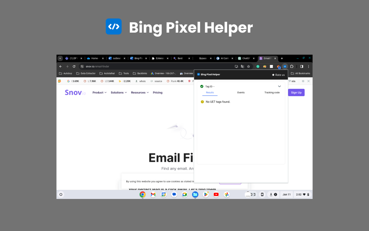 Bing Pixel Helper chrome谷歌浏览器插件_扩展第1张截图