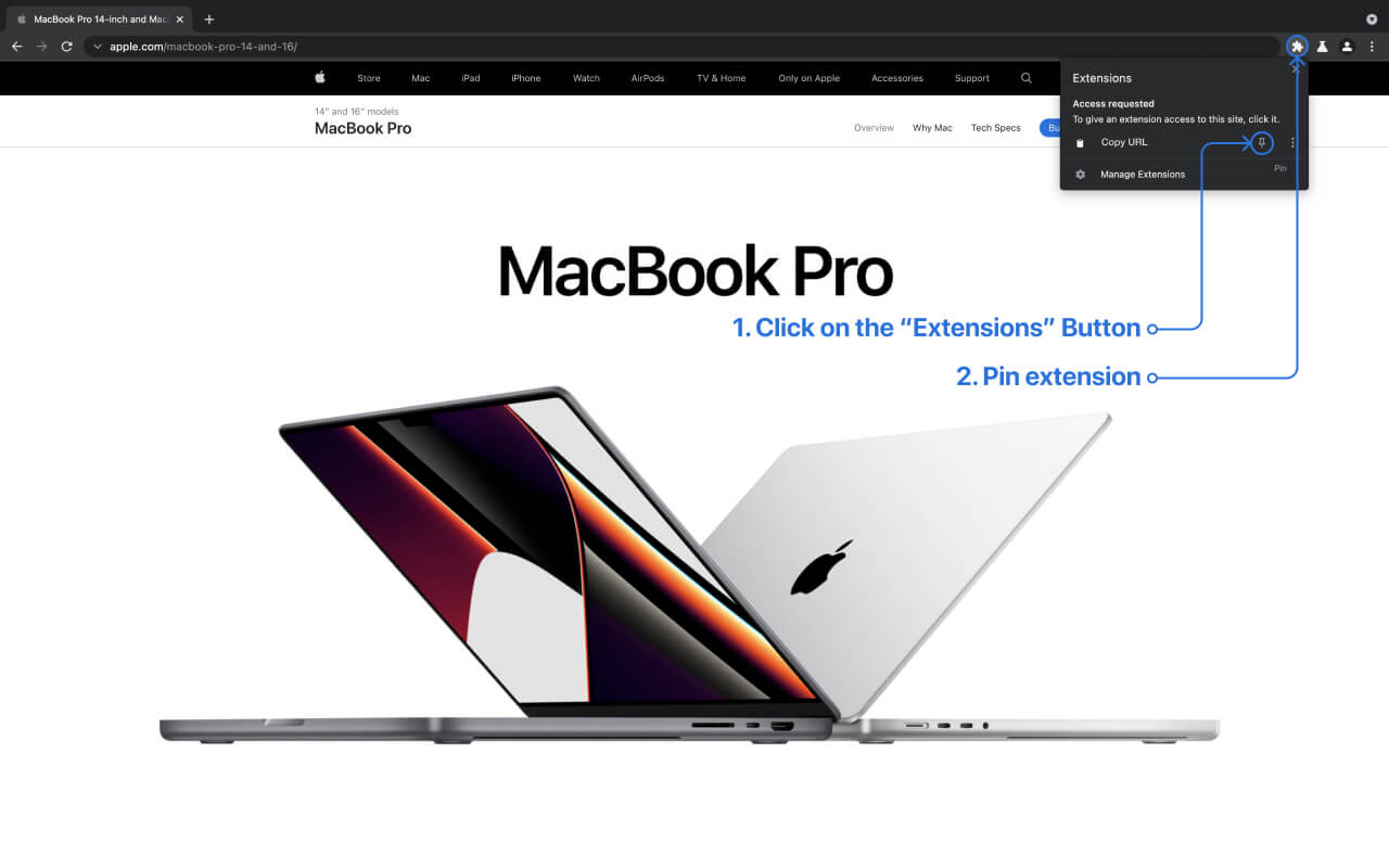 Copy URL chrome谷歌浏览器插件_扩展第2张截图