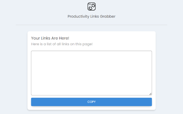 Productivity Links Grabber chrome谷歌浏览器插件_扩展第1张截图