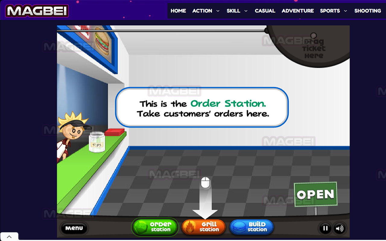 Papa's Burgeria Unblocked Game - Launcher chrome谷歌浏览器插件_扩展第3张截图