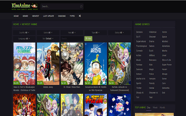 Kissanime Down - Good Anime To Watch chrome谷歌浏览器插件_扩展第1张截图