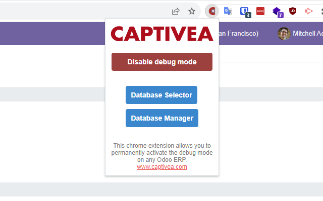 Captivea Odoo Tools chrome谷歌浏览器插件_扩展第1张截图