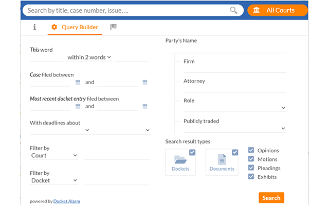Docket Alarm - Quick Search chrome谷歌浏览器插件_扩展第3张截图
