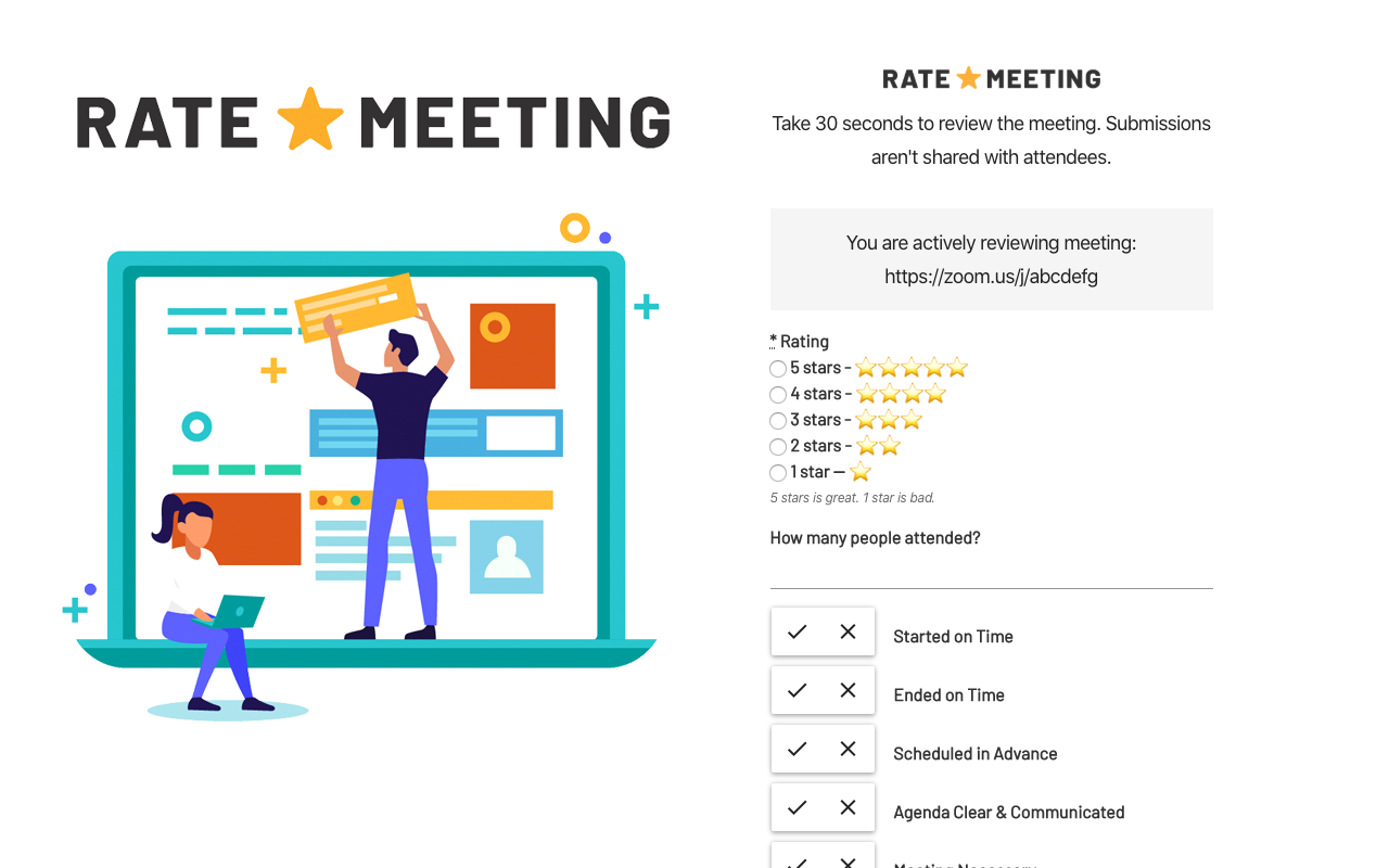 Rate a Meeting chrome谷歌浏览器插件_扩展第1张截图