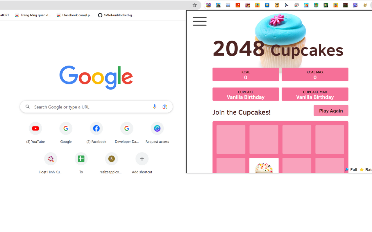 2048蛋糕版Chrome插件 chrome谷歌浏览器插件_扩展第2张截图