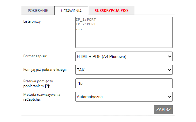 Księgi wieczyste pobieracz PRO chrome谷歌浏览器插件_扩展第2张截图