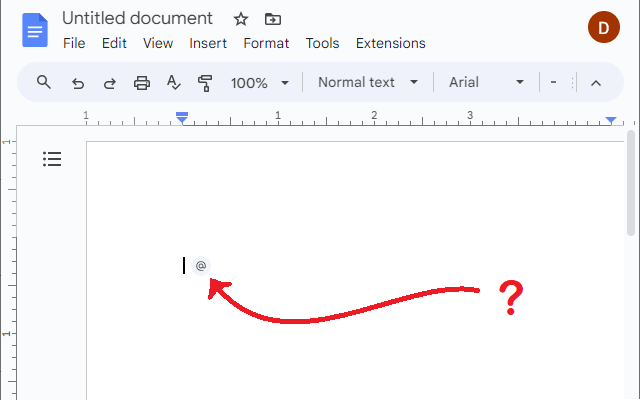 Remove Google Docs Type @ To Insert chrome谷歌浏览器插件_扩展第1张截图