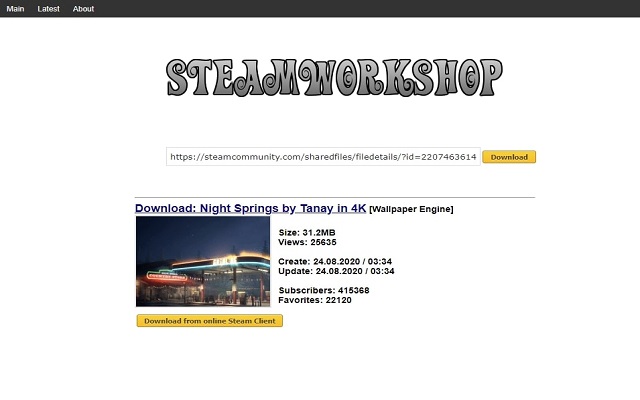 Steam Workshop Downloader chrome谷歌浏览器插件_扩展第1张截图