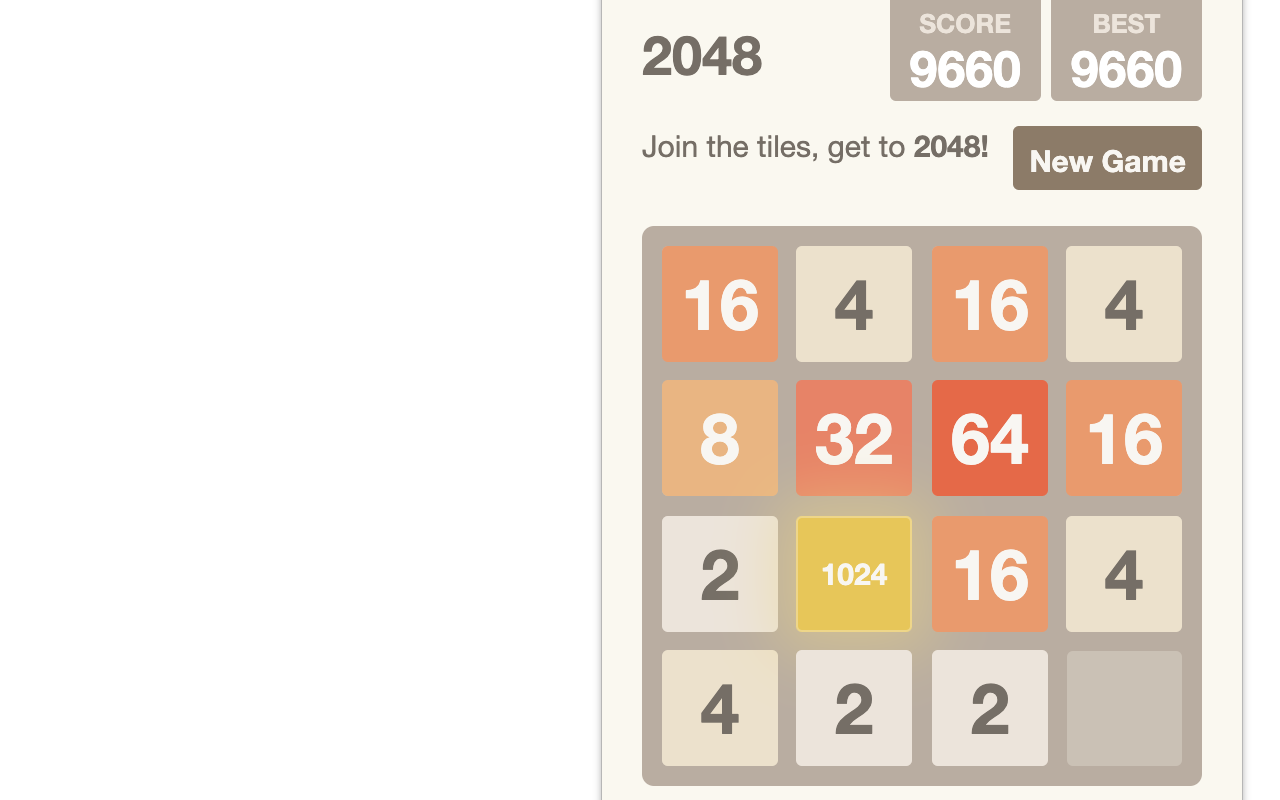 2048 chrome谷歌浏览器插件_扩展第1张截图