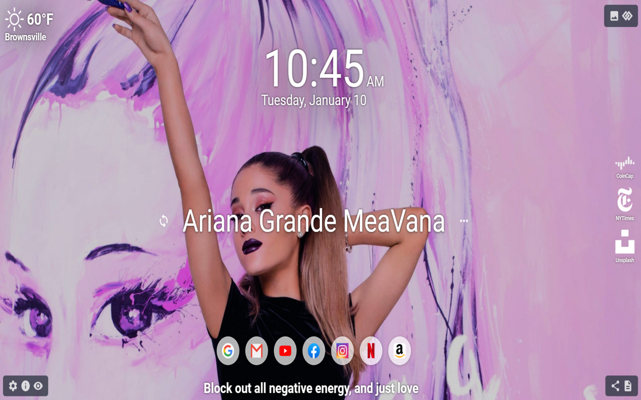 Ariana Grande MeaVana chrome谷歌浏览器插件_扩展第4张截图