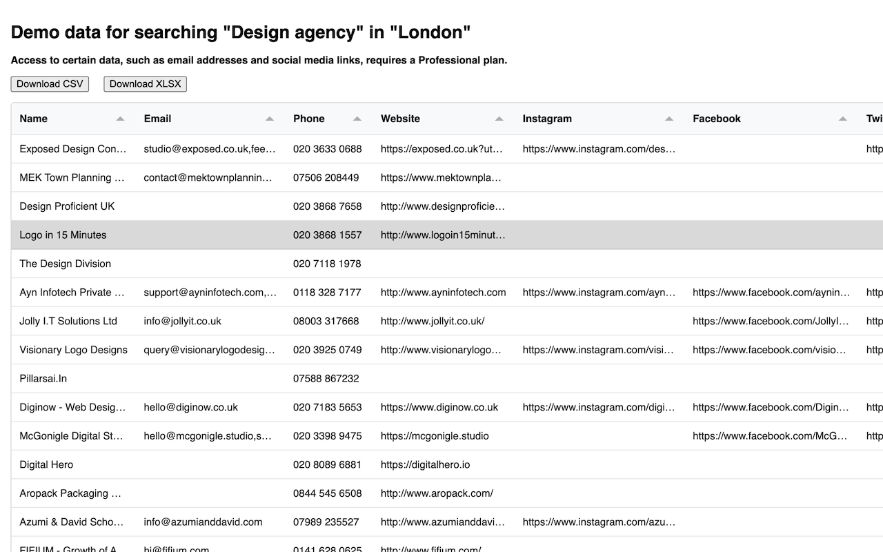 Yell Scraper chrome谷歌浏览器插件_扩展第3张截图
