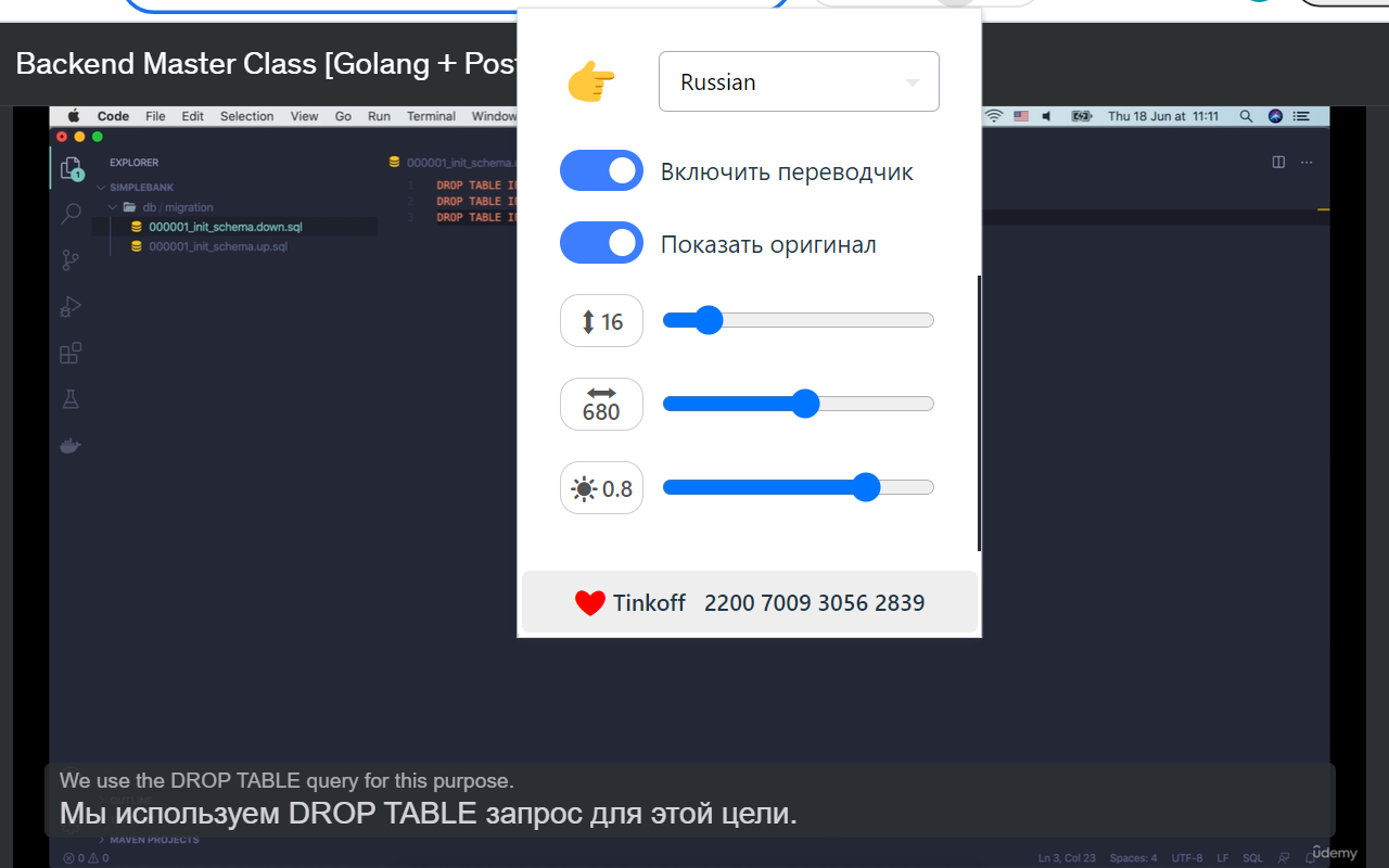 Udemy Translate chrome谷歌浏览器插件_扩展第2张截图