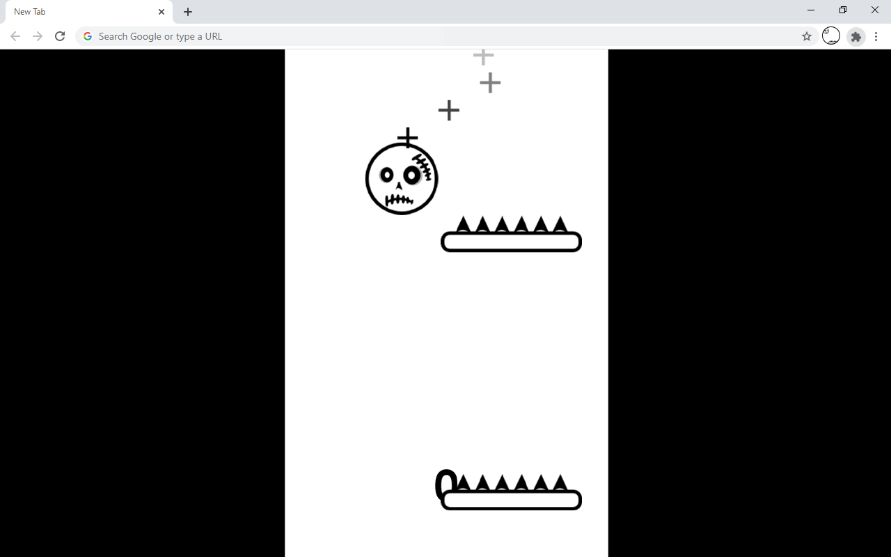 Skull Fall Platform Game chrome谷歌浏览器插件_扩展第1张截图
