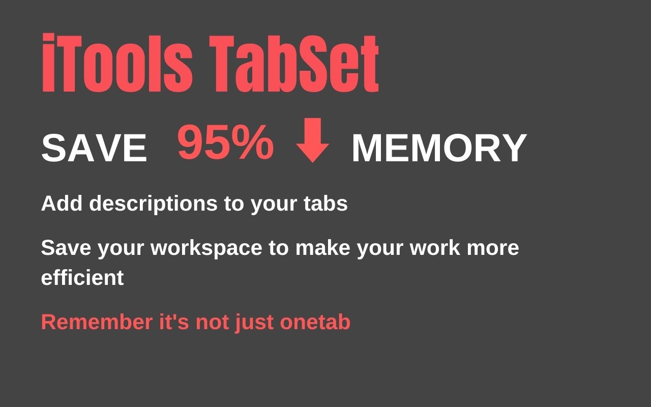 iTools - TabSet chrome谷歌浏览器插件_扩展第4张截图
