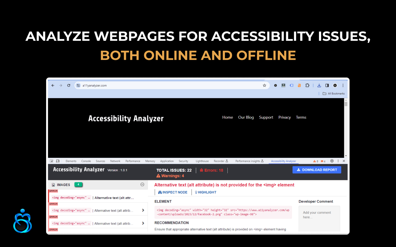Accessibility Analyzer chrome谷歌浏览器插件_扩展第2张截图
