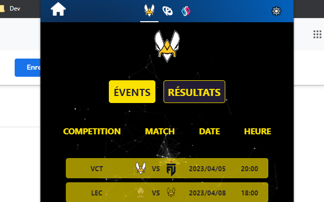 MatchDay chrome谷歌浏览器插件_扩展第3张截图