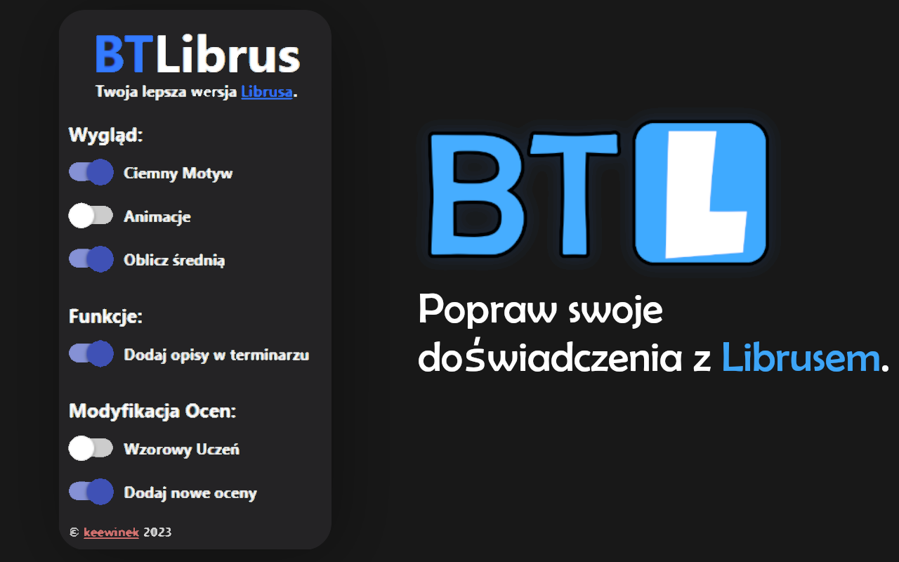 BTLibrus - Lepsze doświadczenia z Librusem chrome谷歌浏览器插件_扩展第1张截图