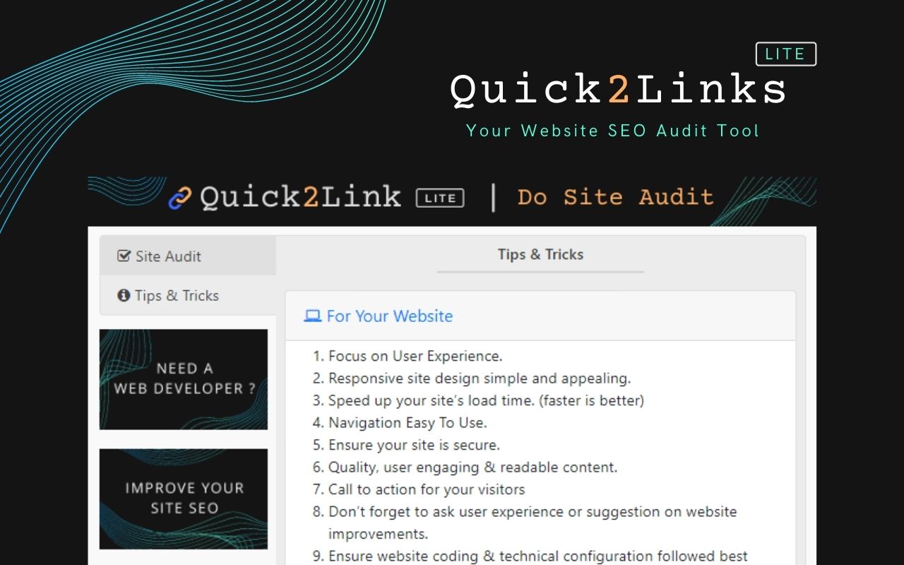 Quick2Link - Website SEO Audit Tool chrome谷歌浏览器插件_扩展第3张截图