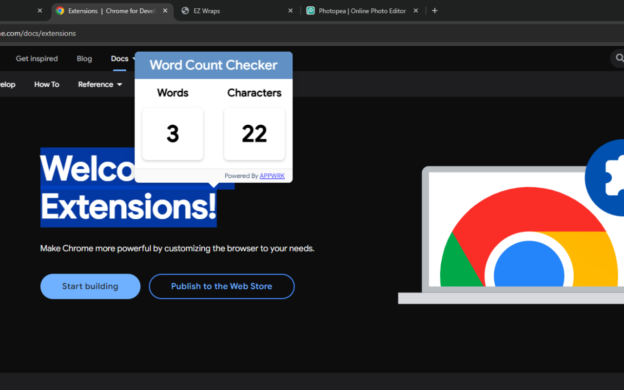 Word Count Checker 2024 chrome谷歌浏览器插件_扩展第1张截图