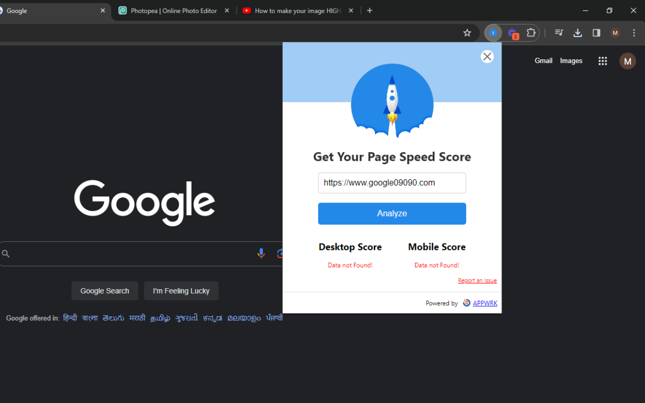 Google Pagespeed Insights chrome谷歌浏览器插件_扩展第1张截图