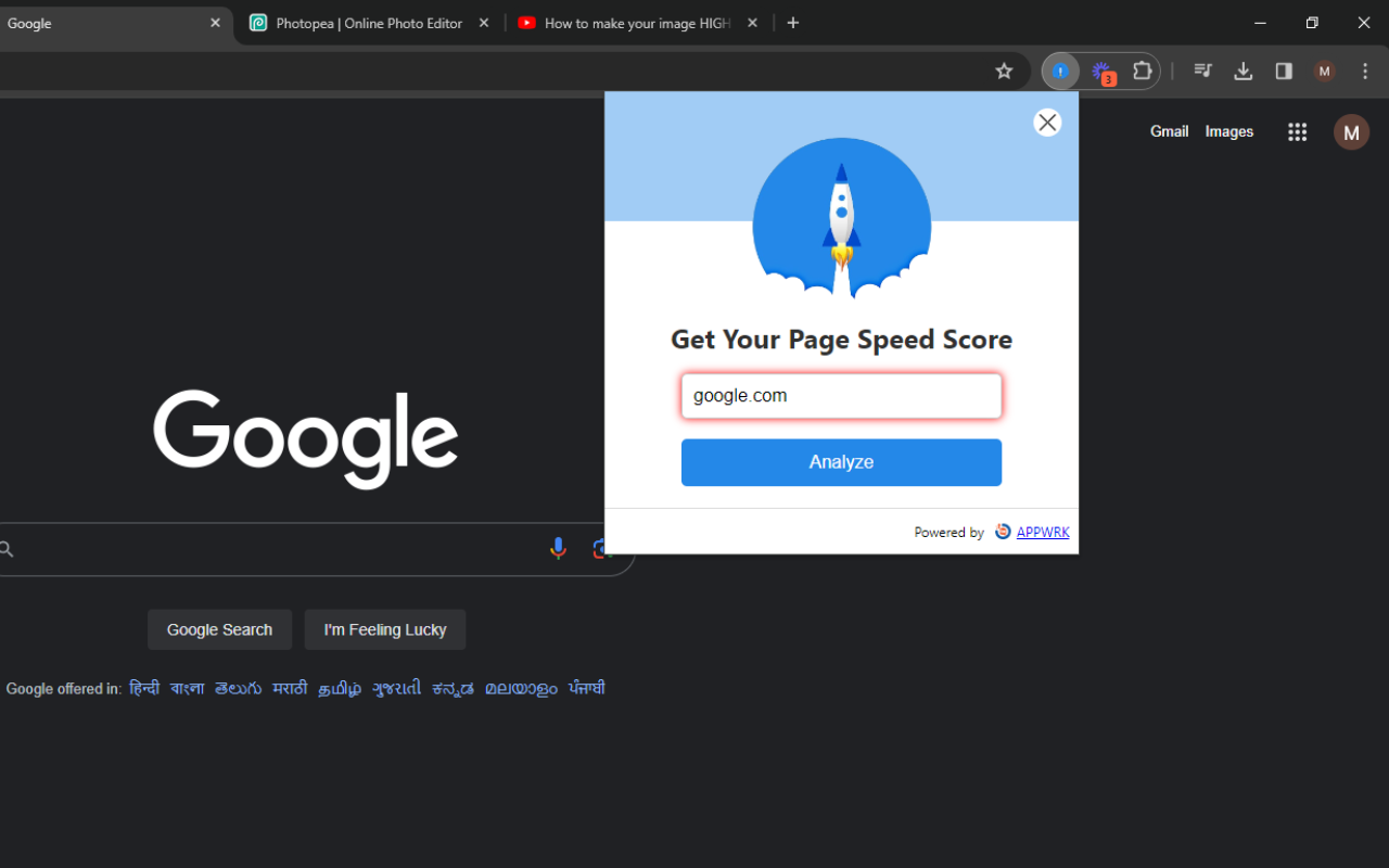 Google Pagespeed Insights chrome谷歌浏览器插件_扩展第2张截图