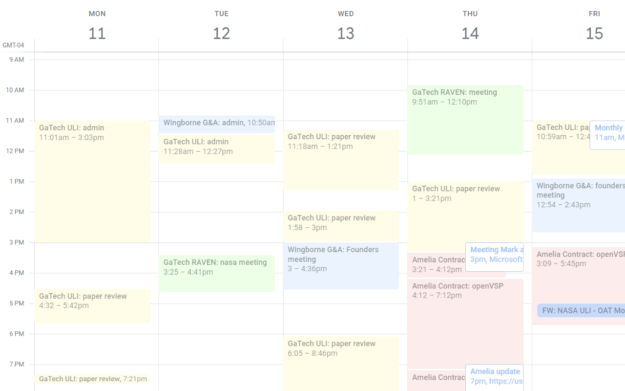 Colorful Calendar Events chrome谷歌浏览器插件_扩展第1张截图
